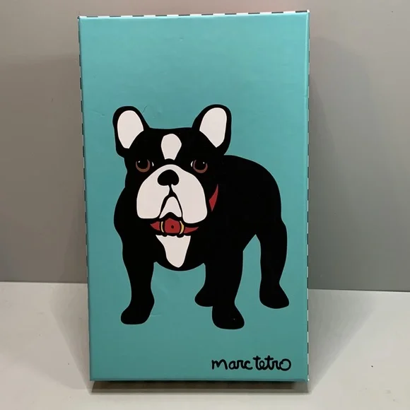 Marc Tetro Boston Terrier Turquoise Crossbody Phone Wallet. NWT in box - Picture 8 of 10